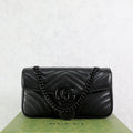 Gucci GG Marmont Black Leather Shoulder Bag