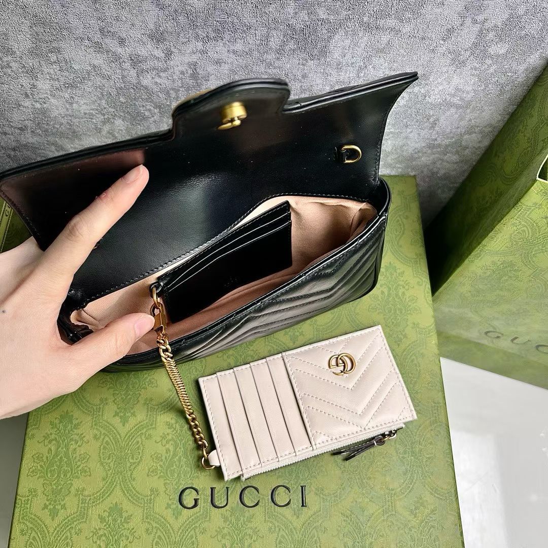 Gucci GG Marmont Mini Chain Wallet Bag