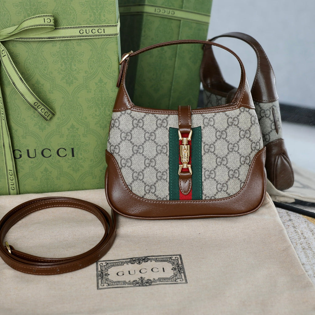 Gucci Jackie 1961 GG Canvas Shoulder Bag