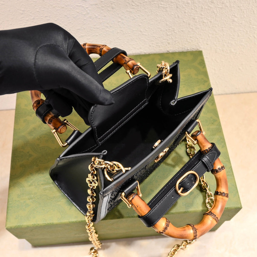 Gucci Diana Bamboo Mini Top Handle Bag