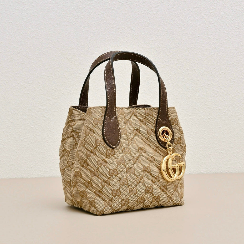 Gucci GG Marmont Small Canvas Tote Bag