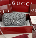 Gucci GG Marmont Crystal Mini Shoulder Bag