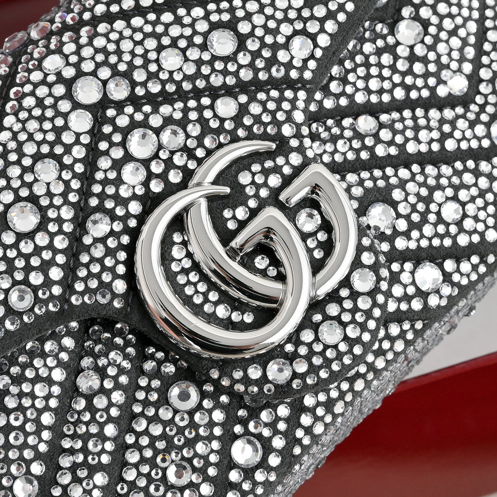 Gucci GG Marmont Crystal Mini Shoulder Bag