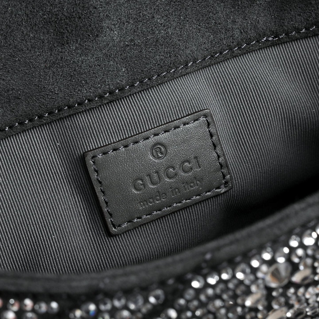 Gucci GG Marmont Crystal Mini Shoulder Bag