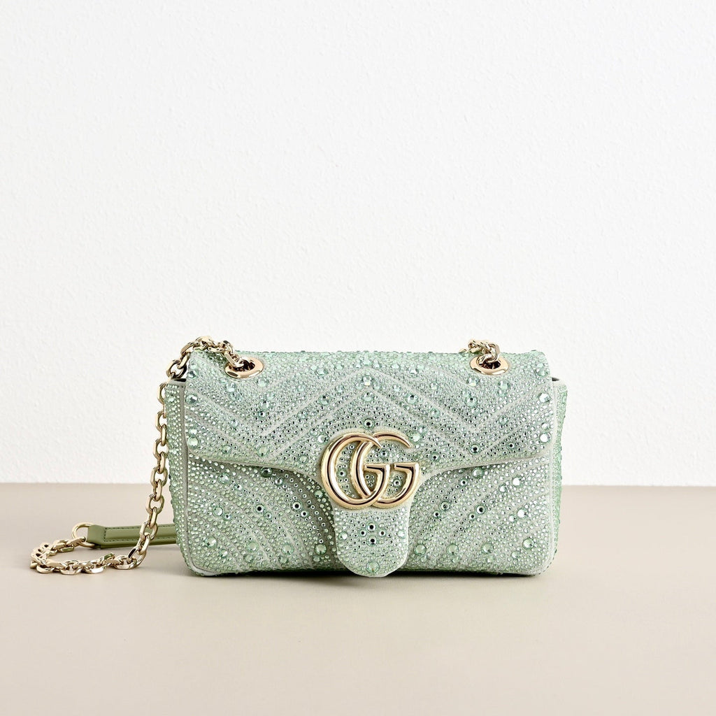 Gucci GG Marmont Crystal Star Shoulder Bag