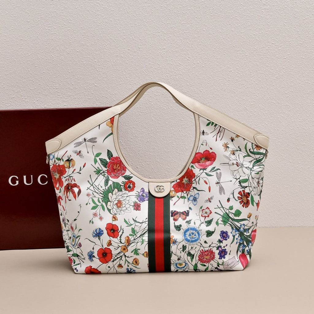 Gucci GG Giglio Floral Tote Bag