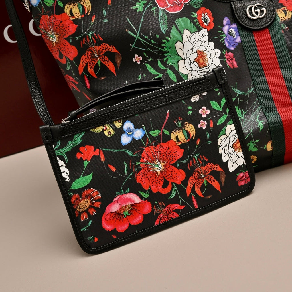 Gucci GG Giglio Floral Tote Bag
