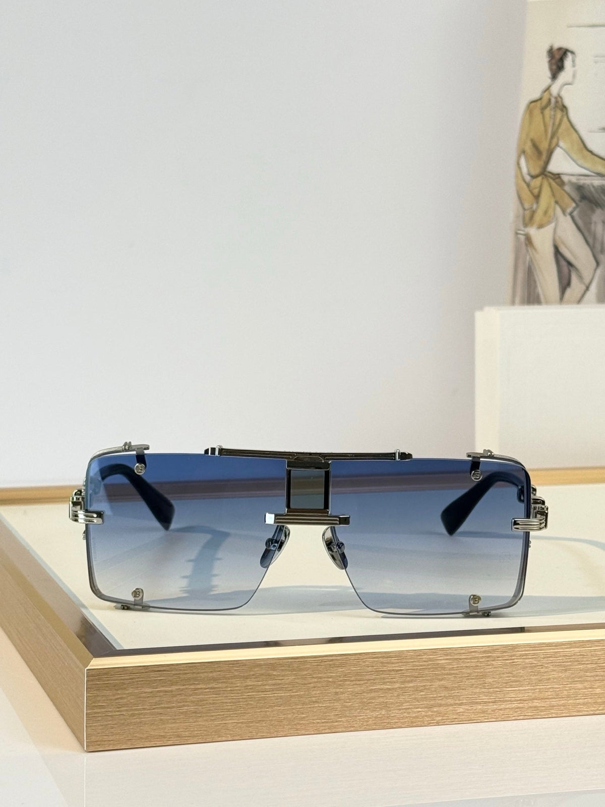 Balmain Sunglasses – BPS-271-63//BLK-GLD