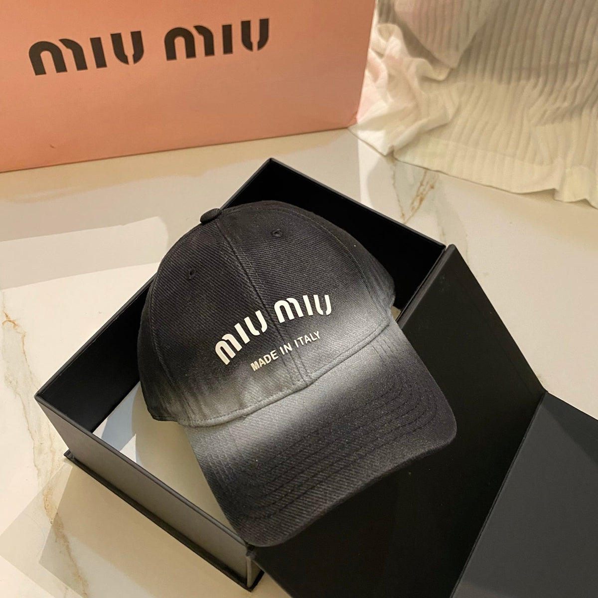 Miu Miu Gradient Washed Baseball Cap