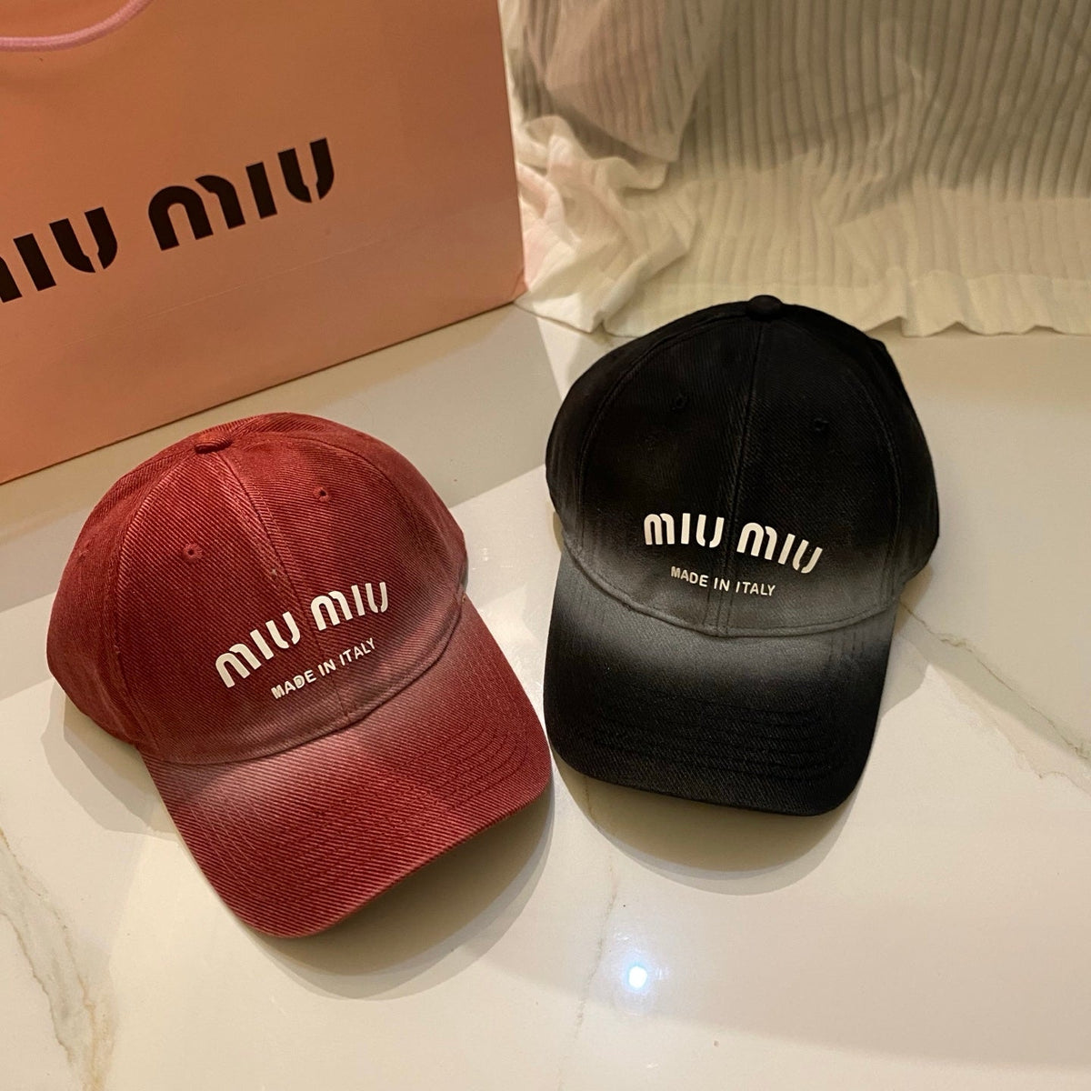 Miu Miu Gradient Washed Baseball Cap
