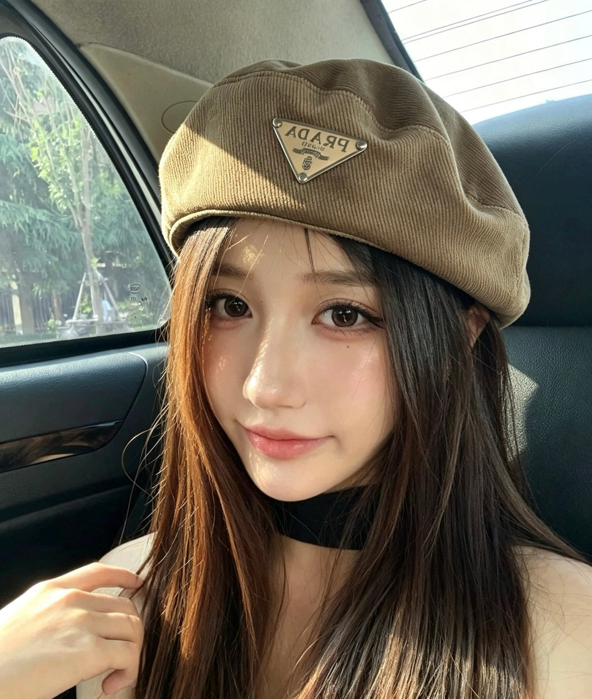 Prada Corduroy Beret